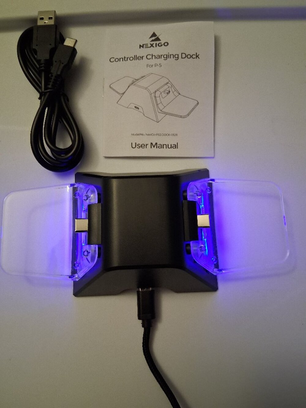 NexiGo Dual Controller Charging Dock for PS5